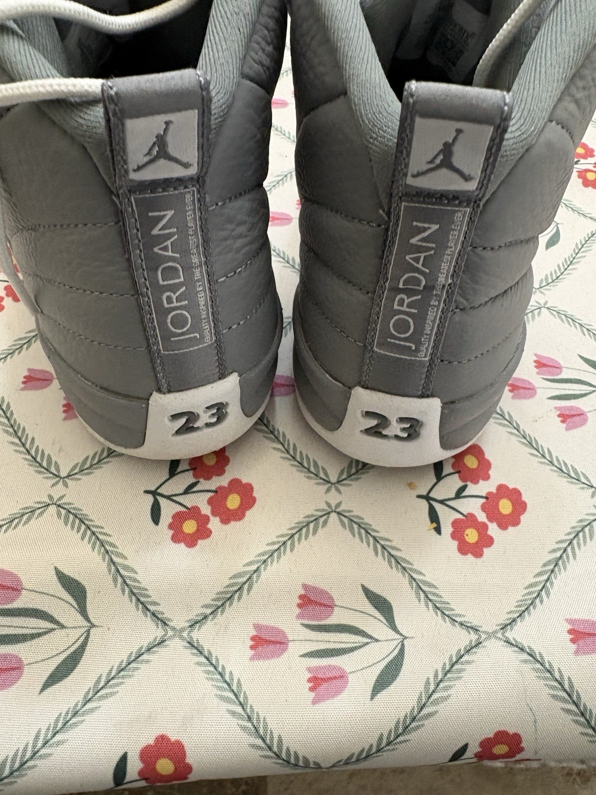 Air Jordan 12 Retro Stealth Grey Size 7 Youth. Great condition with Box