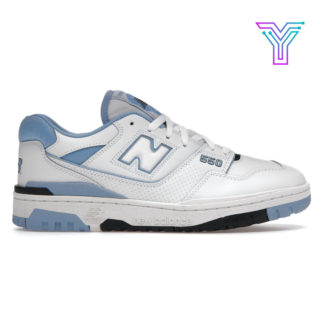 New Balance 550 UNC White University Blue Size 5, 6, 9, 11 **SHIPS TODAY**