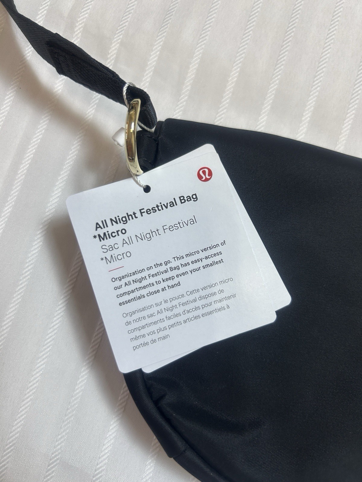 NWT$ Lululemon All Night Festival Bag Small Belt Bag 2L – BLK
