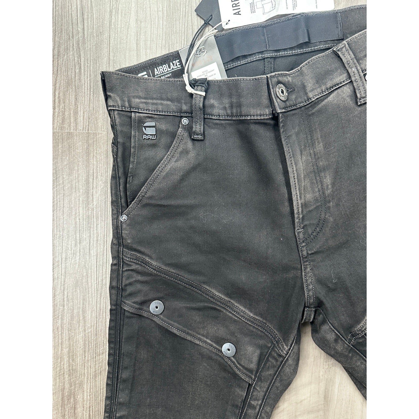 G-Star Raw Airblaze 3D Skinny Jeans Mens 30×30 NWT Loomer Black Stretch 32 Waist