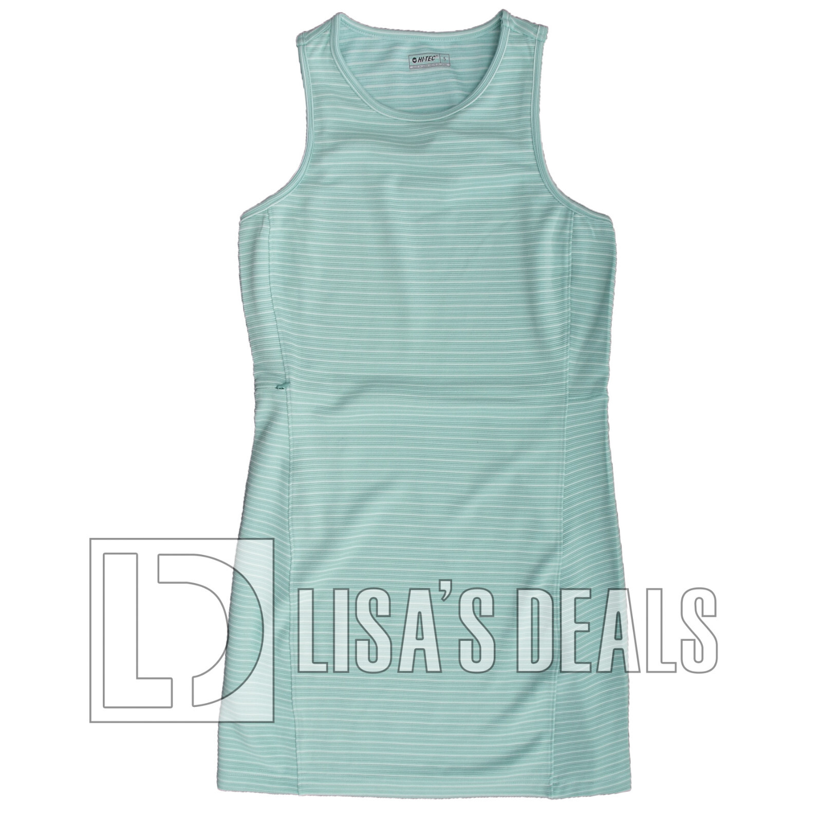 New Women Hi-Tec Sleeveless Dress With Side Zipper Black Blue Green S M L XL