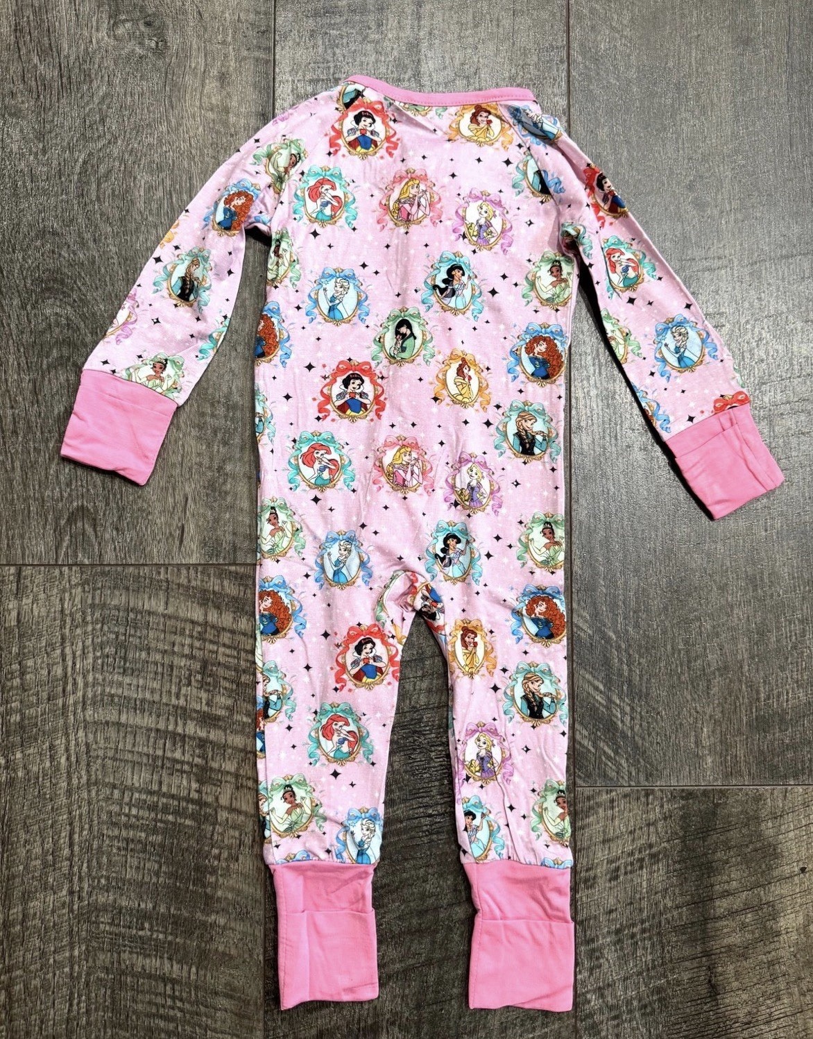 Bamboo Zipper Sleeper “Royal Dreams” Disney Princess Print 0-3m