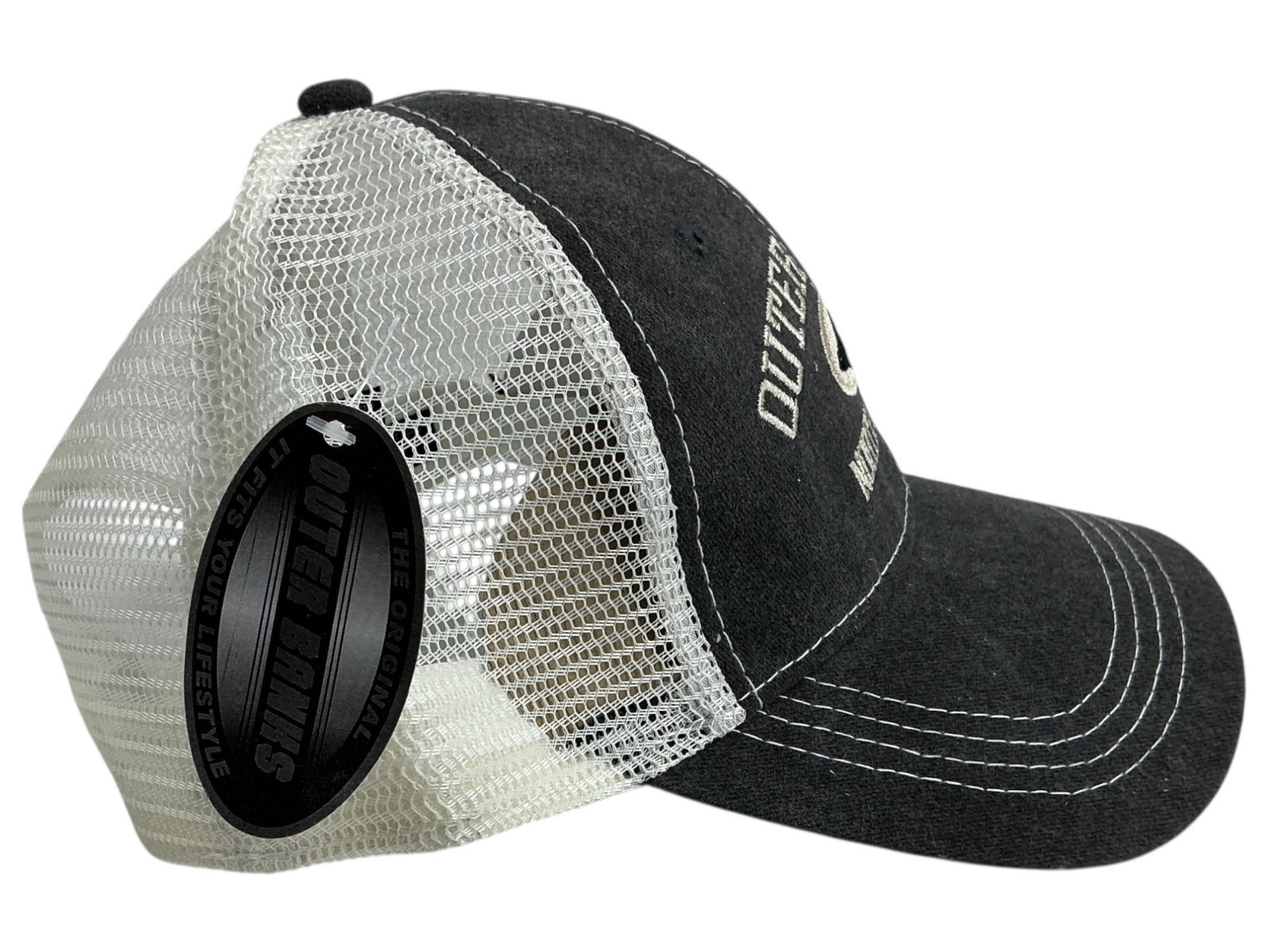 Outer Banks North Carolina Trucker Hat By Triangle Hat Co. Mesh Back Adjustable