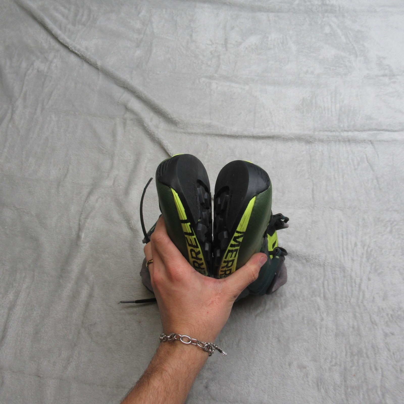 Merrell Womens Trail Running Shoes 10 Green MTL MQM Lightweight Waterproof Hike