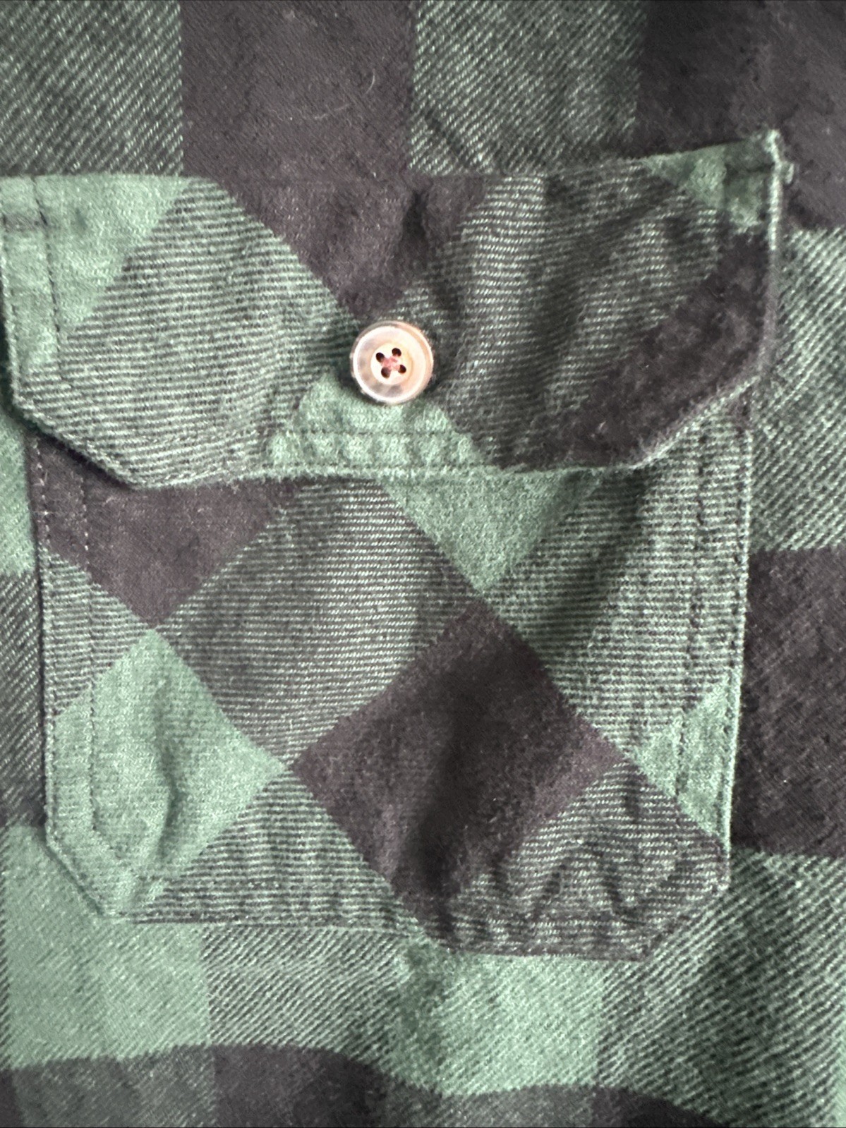 Jachs Men’s Heritage Flannel Shirt Large Green/Black Plaid