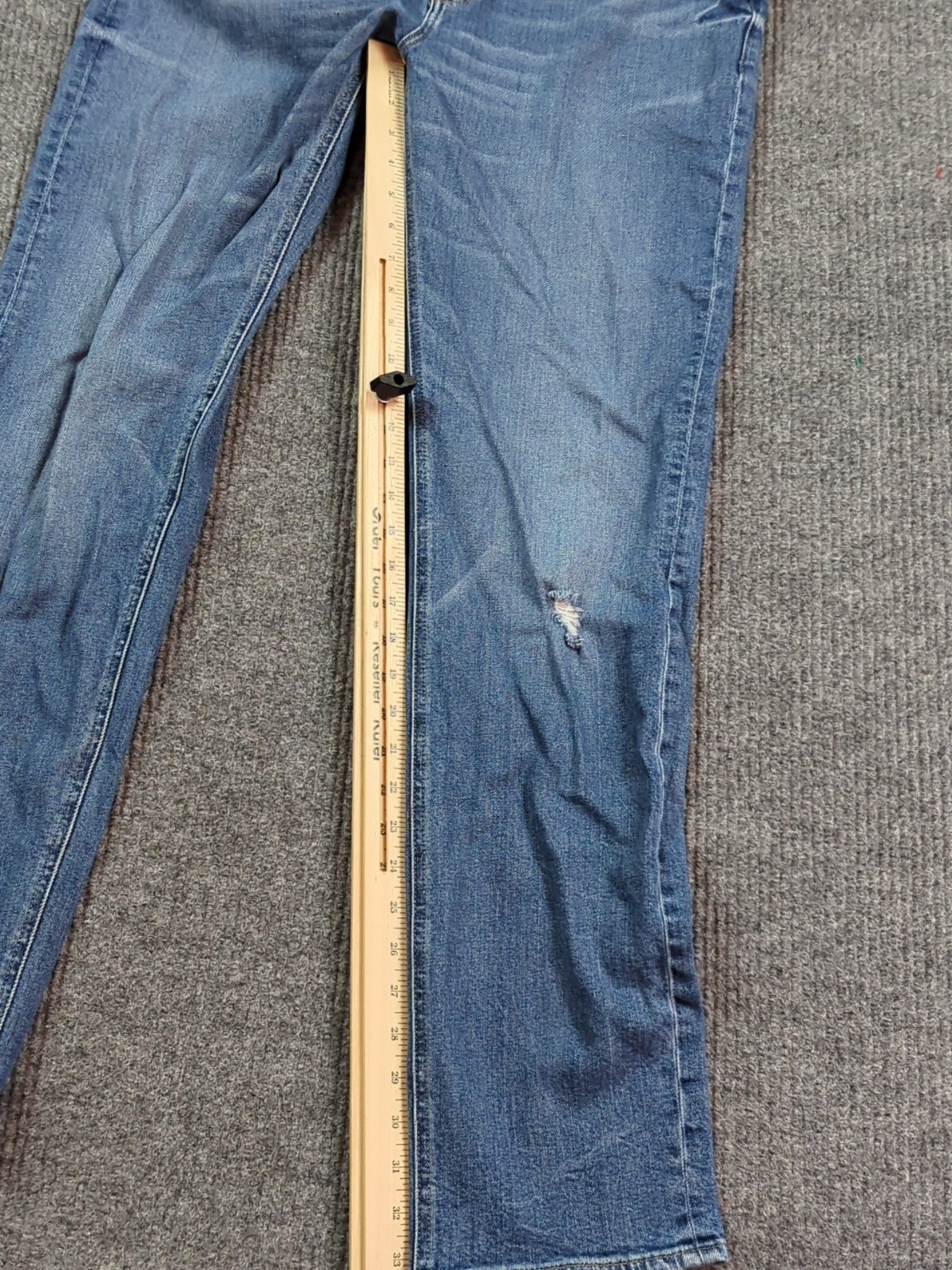 J Crew Jeans Men 34×34 Blue Straight The Sutton Denim Cotton