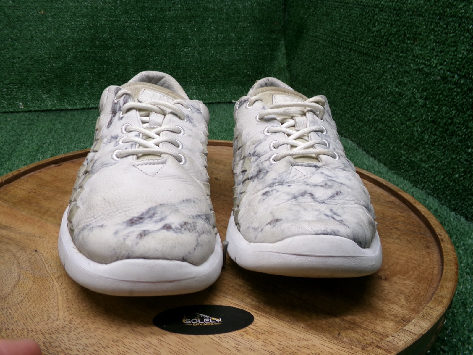 Vans Mens Tesella Grigio White Marble Woven Skate Shoes Sneakers Size 11 US