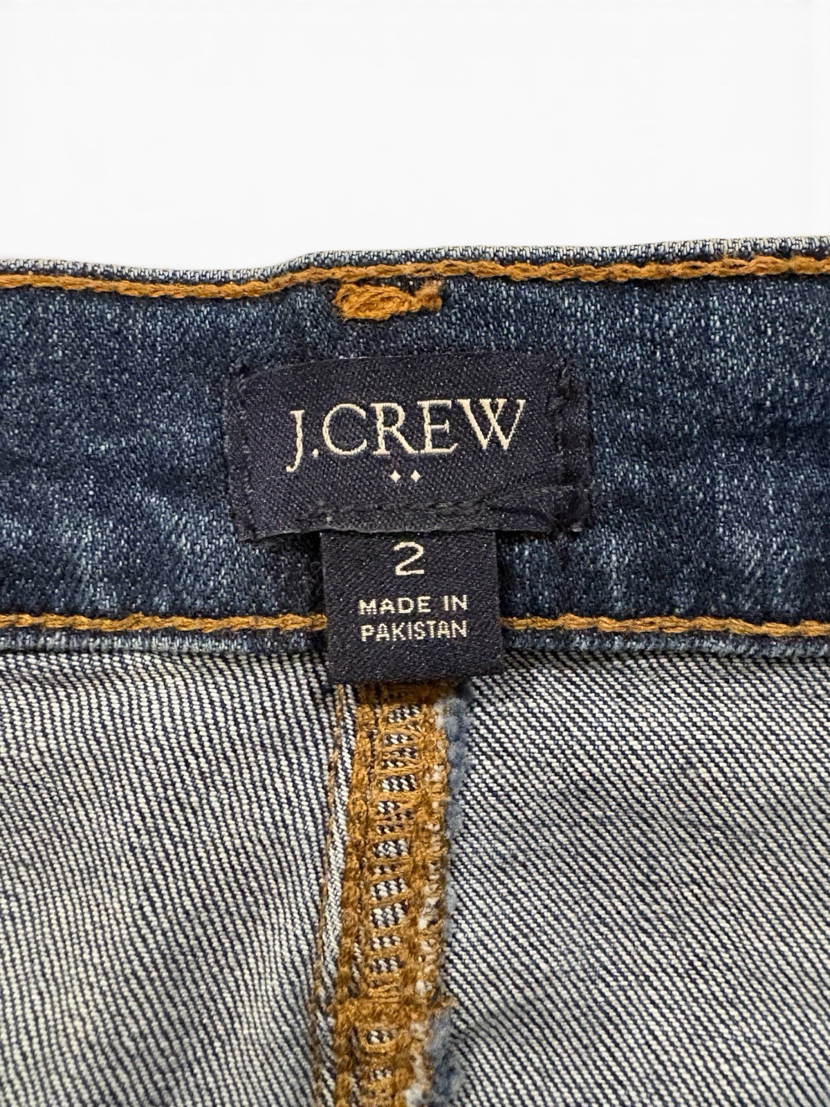 J.Crew Denim Mid Pencil Skirt Women’s Size 2 Medium Wash Classic Straight Skirt