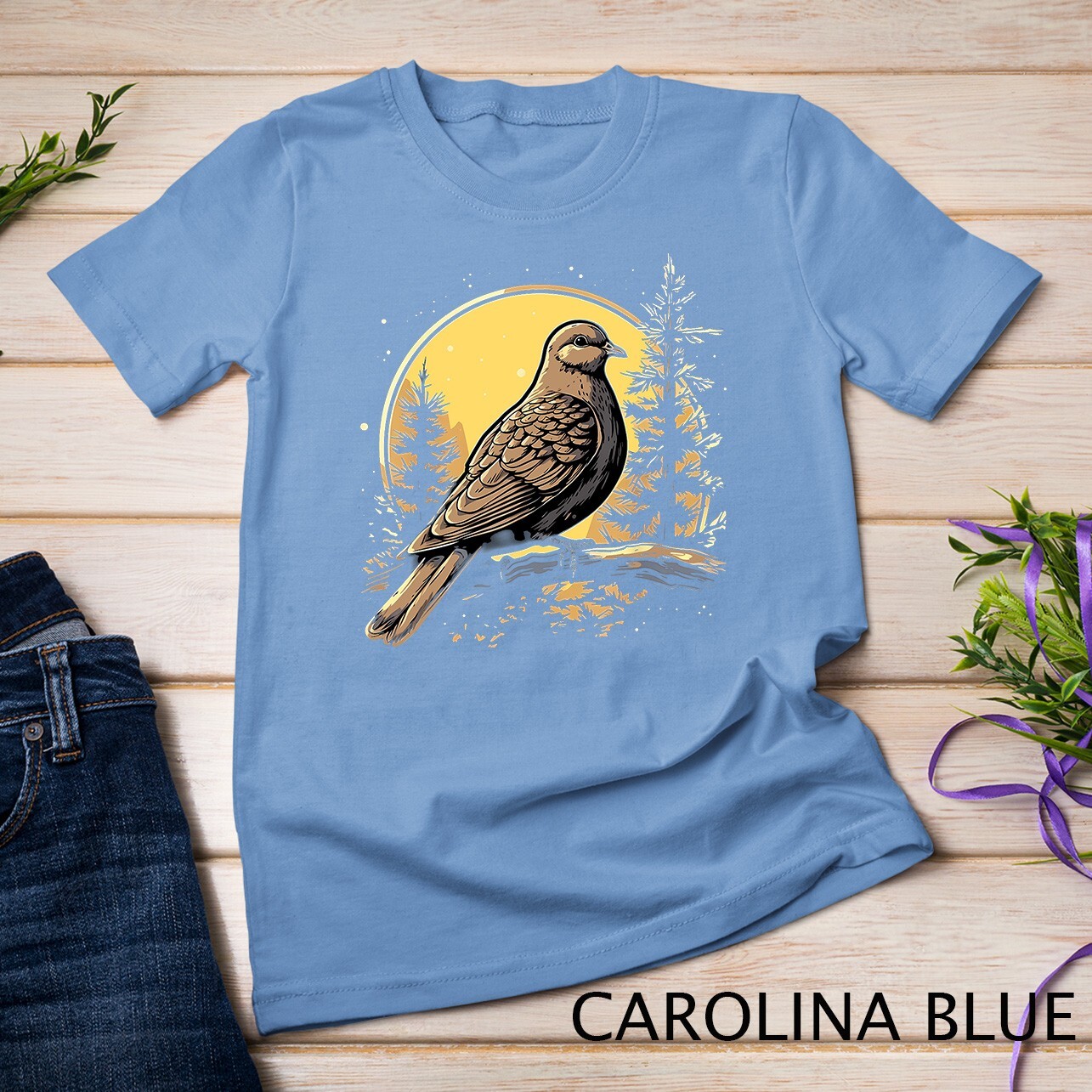 Retro Style Mourning Dove T-Shirt Unisex T-shirt