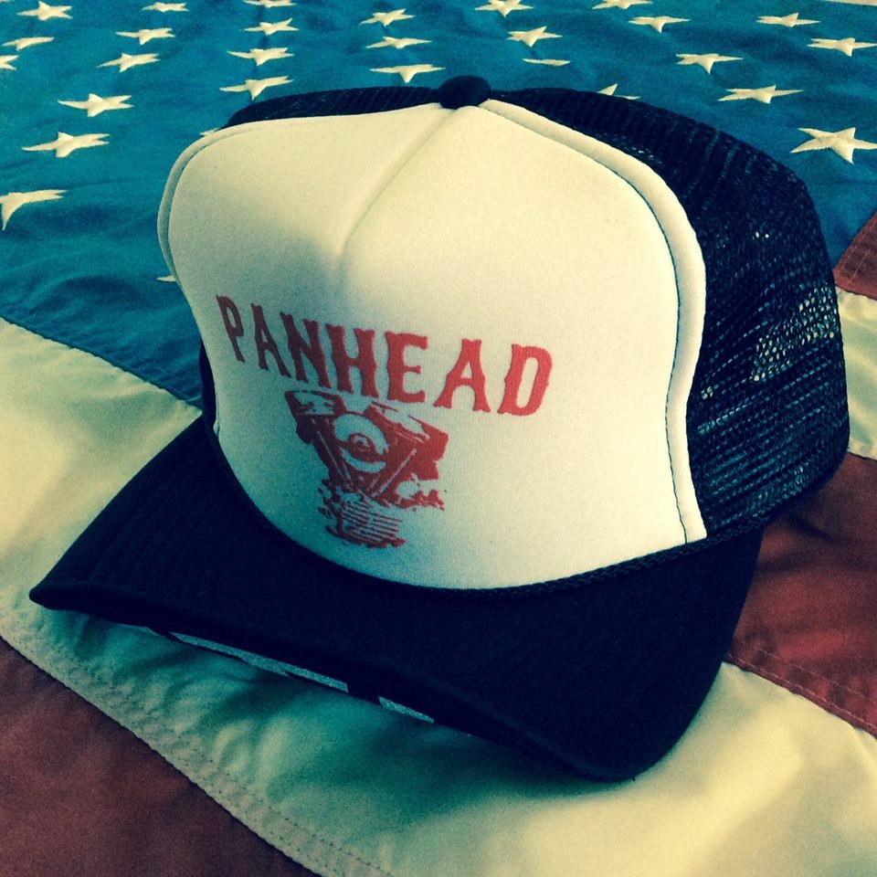 PANHEAD TRUCKER HAT vtg biker chopper ftw knucklehead springer hardtail