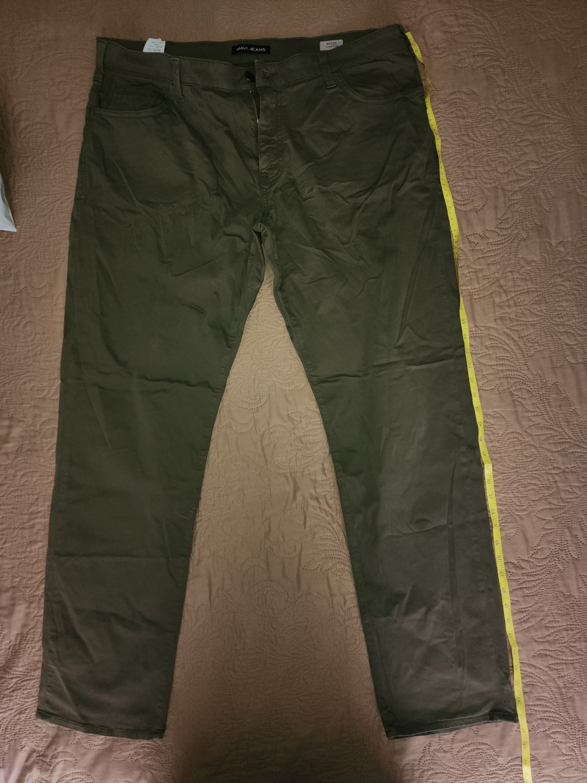 Mavi Mens Zach Relaxed Straight leg Morel Sateen Twill NWT Sz 42X36 $49