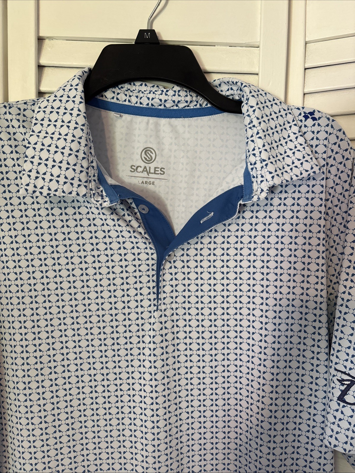 Men’s Scales Golf Polo Size L
