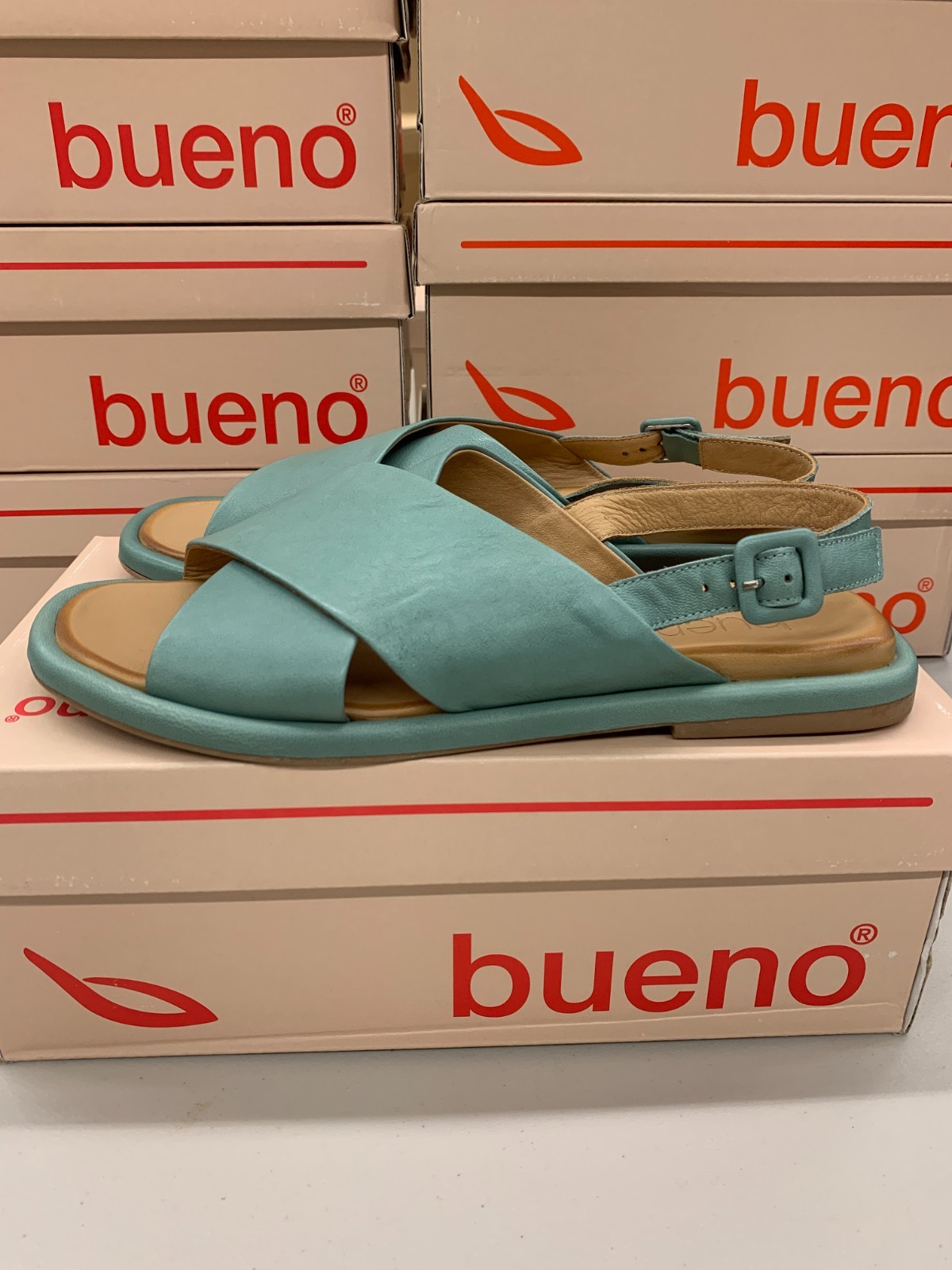 Bueno Footwear Elwood Sandal Seafoam Green Women’s Size 37 38 39 40 41 B2543