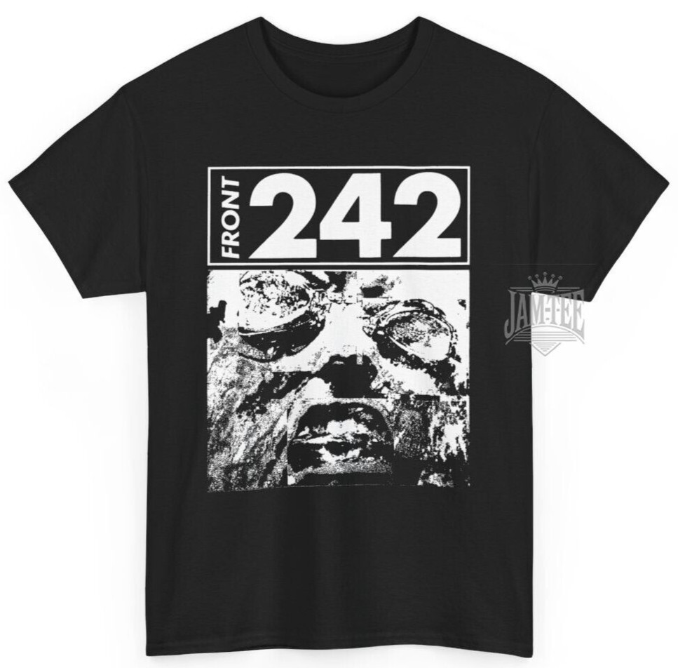 Front 242 T-Shirt, Music Band Rock N’ Roll Punk Gothic Metal Retro Unisex Tee