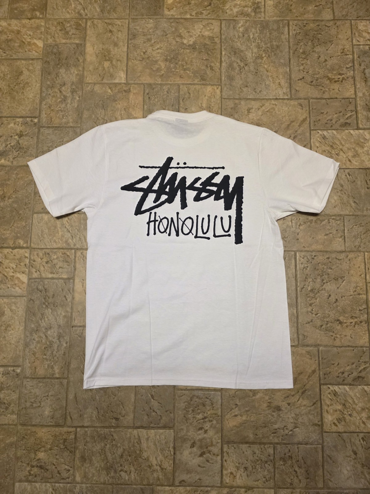 Stussy “Honolulu Chapter-White” T-Shirt (Size Small) **NWOT** Authentic