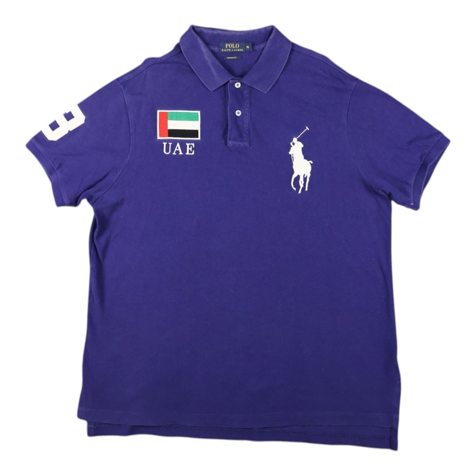 Ralph Lauren Shirt Mens XLARGE Purple United Arab Emirates Polo Big Pony Size XL