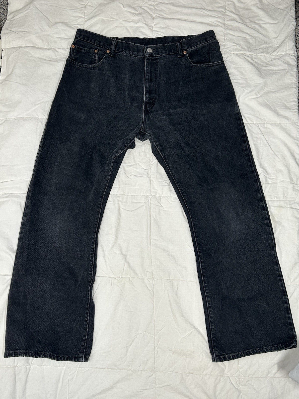 Levi’s 517 Mens Jeans W40 L32 Black Denim Bootcut Fit Pre-Owned