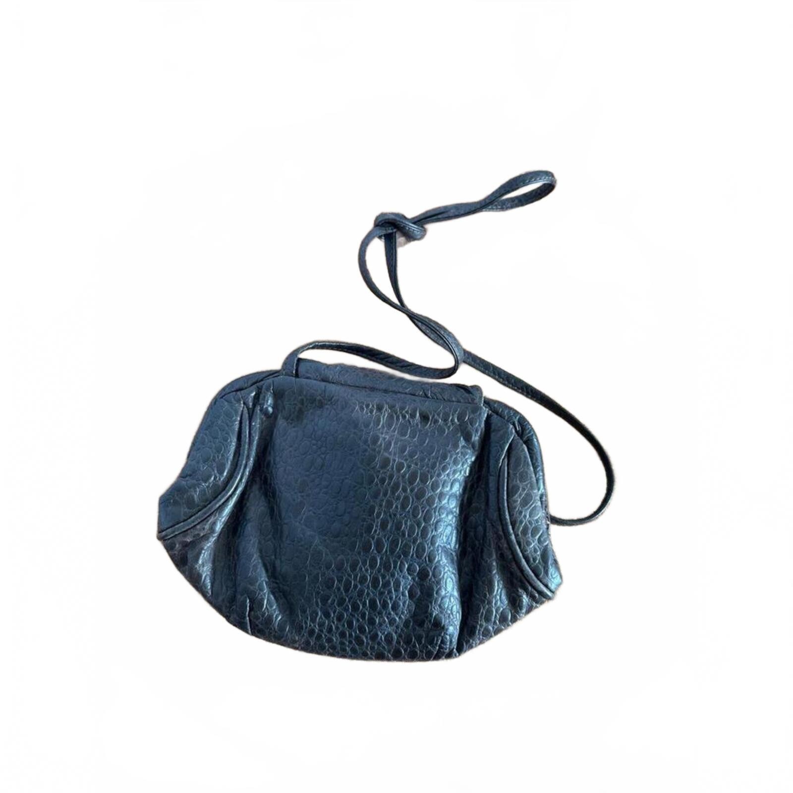 Abstract Studded Clamshell Purse