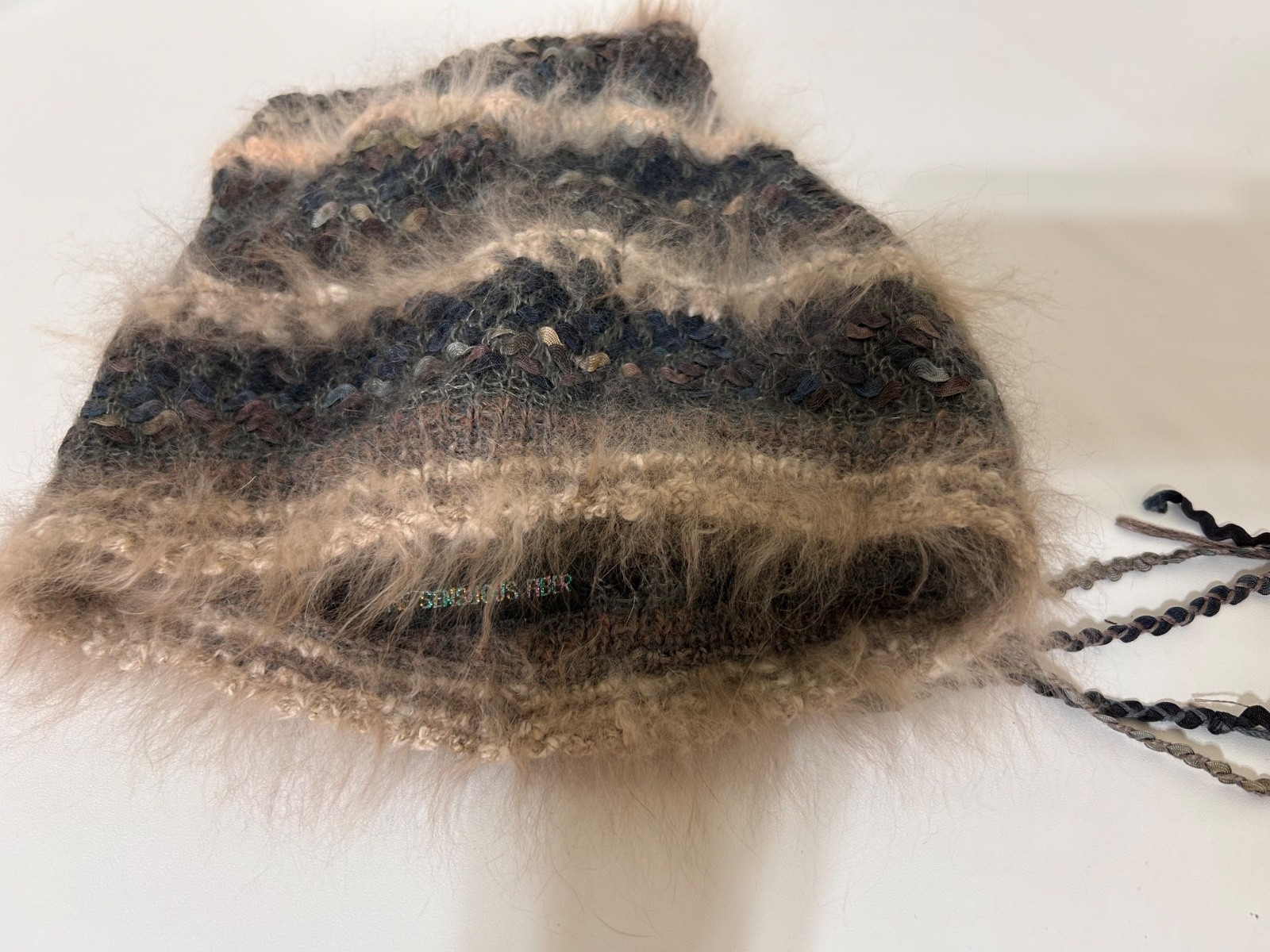 The Sensuous Fiber Slouch Beanie Hat Alpaca Blend Handmade Fashion Roomy