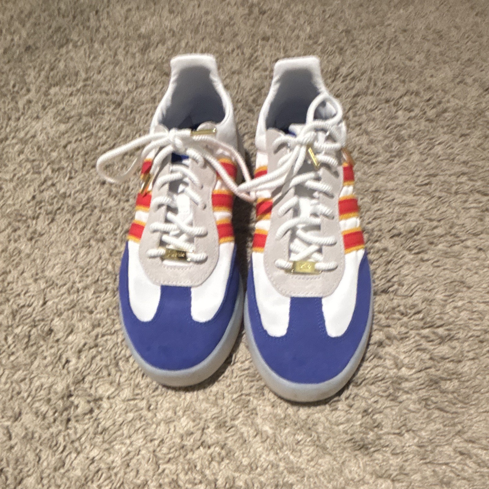 adidas Men’s Low Top Lace-Up Athletic Sneaker – Blue/White – Pre-Owned