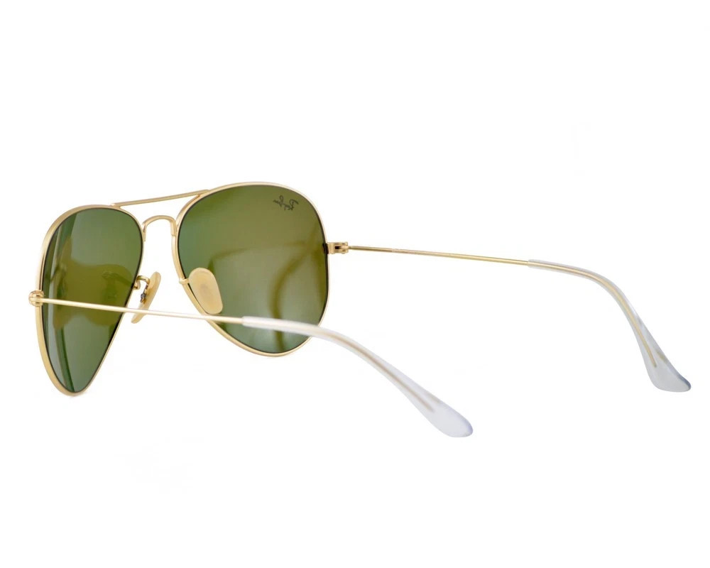 Ray-Ban Sunglasses RB3025 Aviator Flash Gold Frame Blue Flash Lens 58mm Unisex