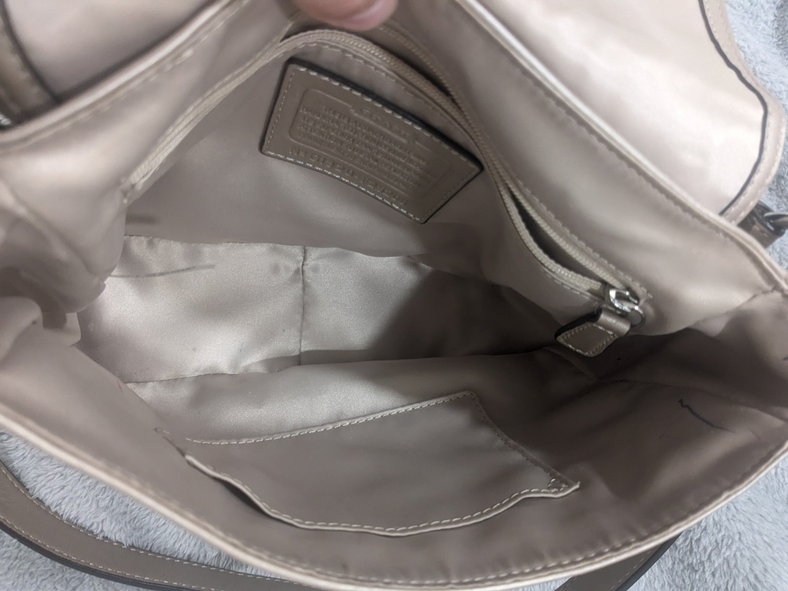 Coach Metallic Champagne Gold Taylor Leather Flap Shoulder Crossbody F25206 2013