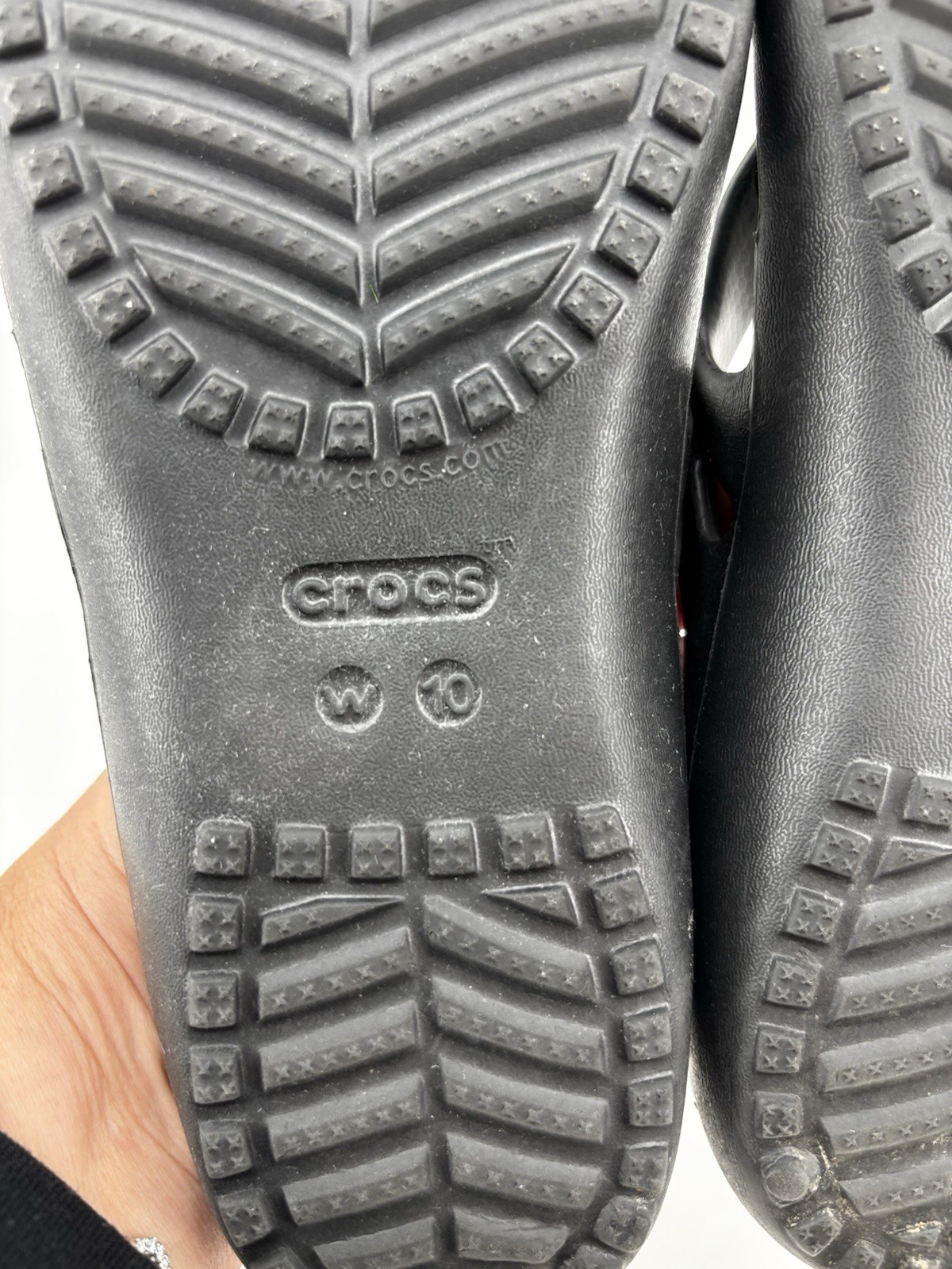 Crocs Women’s Size 10 Black Kadee II Flip Flop Sandals Light Weight