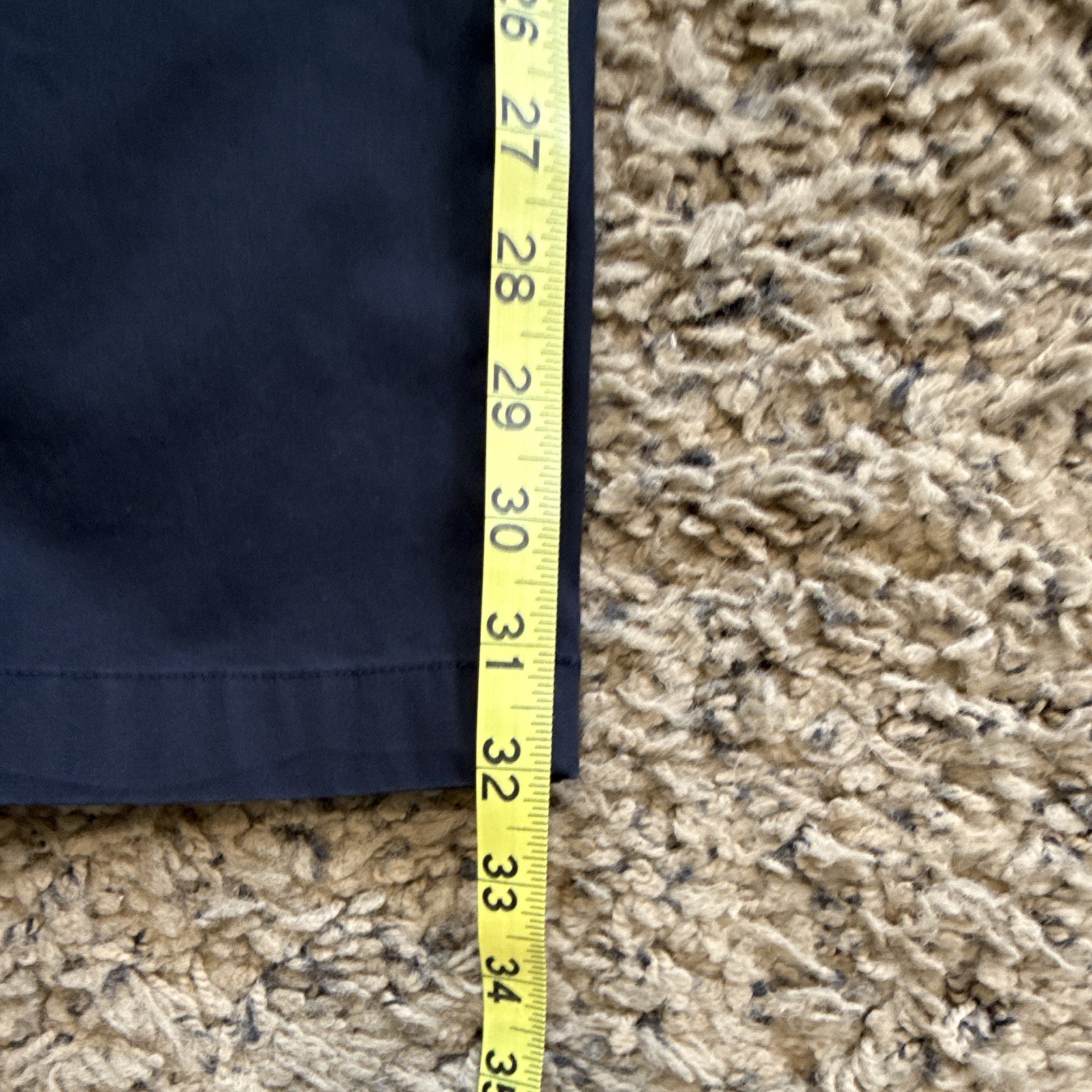 lululemon Men’s Pants Black Solid Flat Front Button Zip Closure Size 36