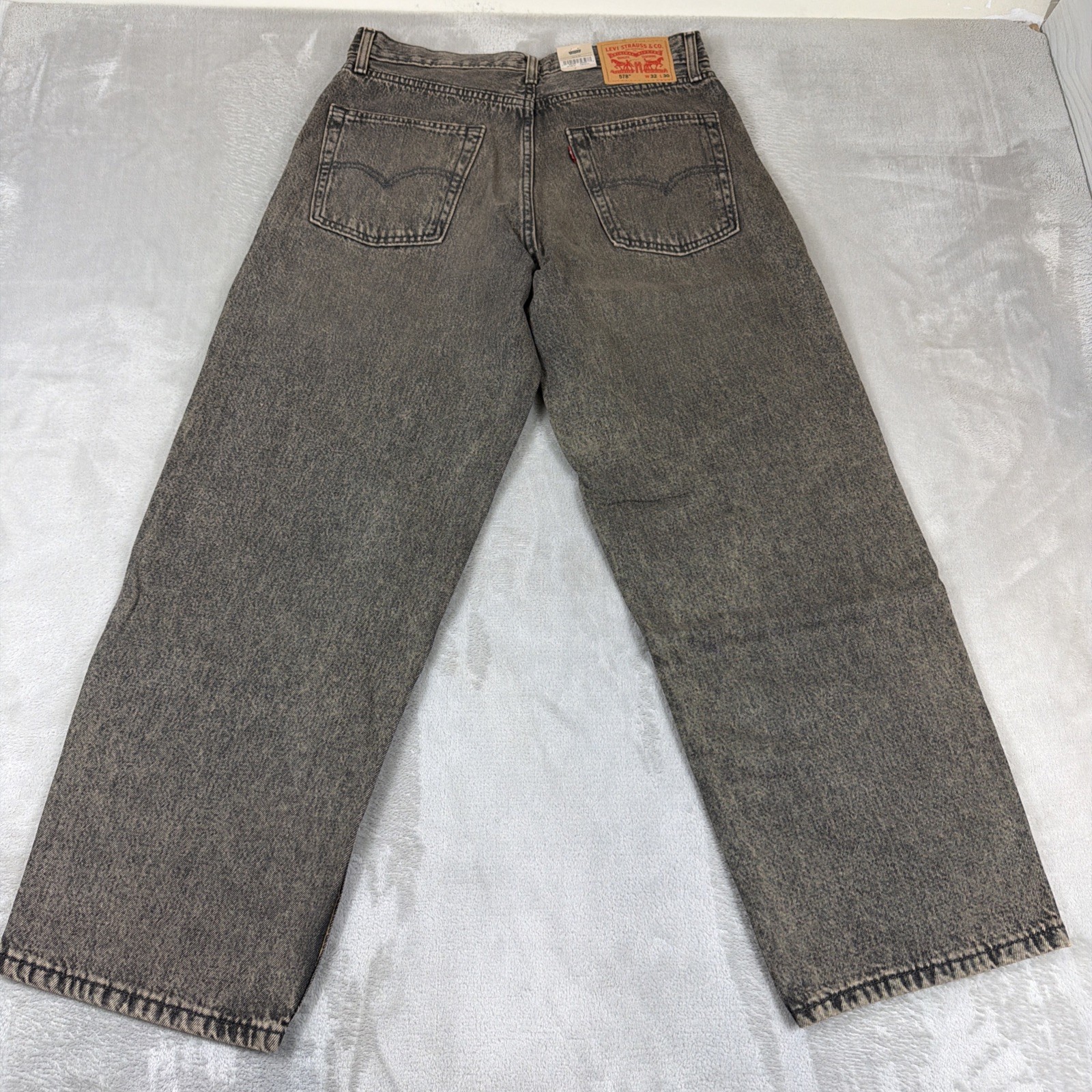 Levi’s 578 Baggy Denim Jeans Men’s Size 32×30 Gray Cotton Y2K