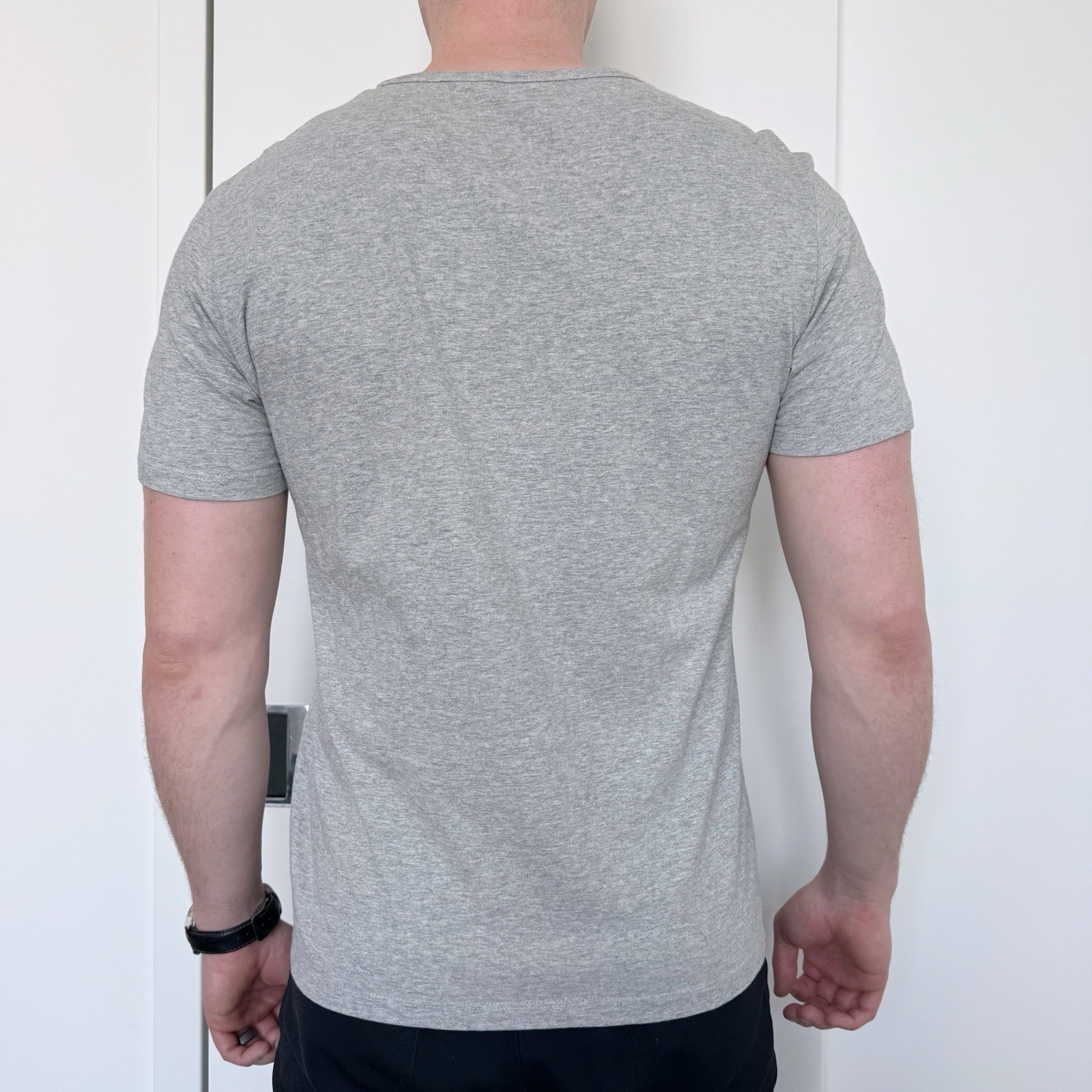 Asket Men’s Gray T-Shirt Minimalist Preppy Basic Neutral 100% Cotton Casual