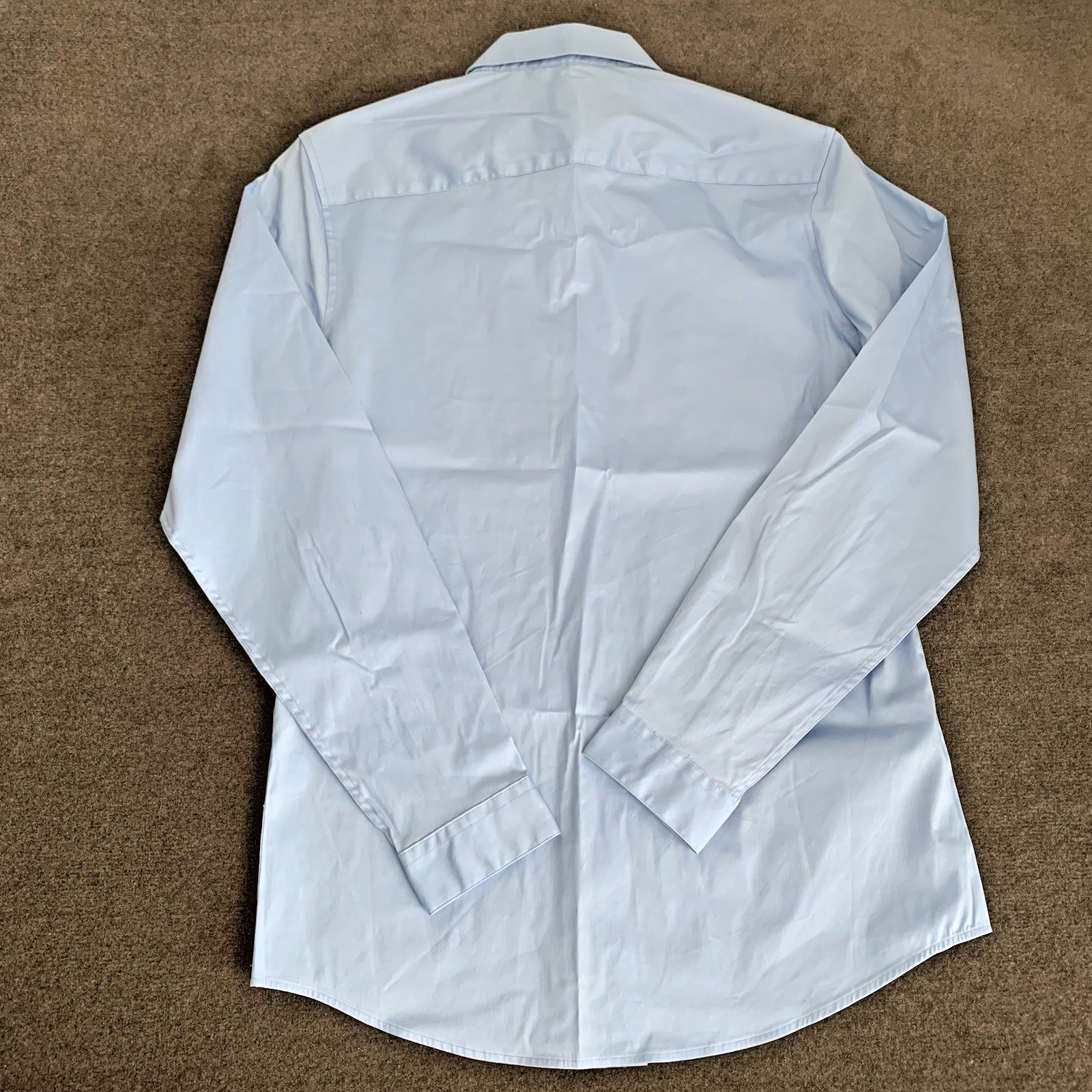 Mode of One Men’s Small Slim-Fit Button-Down Sport Dress Shirt Light Blue Indigo