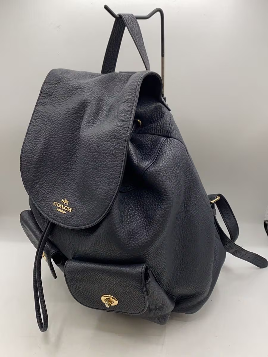 COACH Leather Bag NVY H1780-F37410