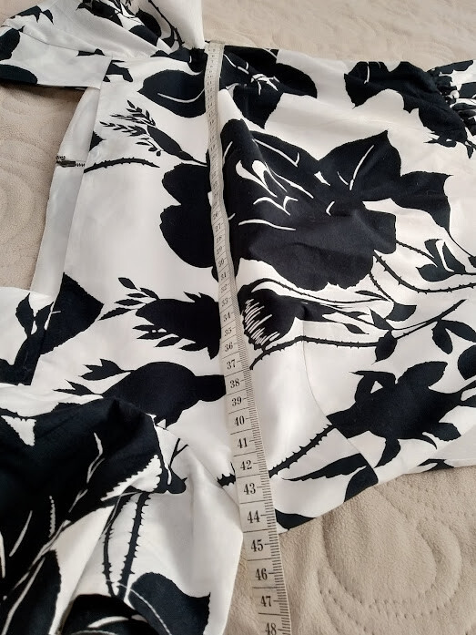 🆓US🛃 FW2015 Dolce&Gabbana black roses floral printed cotton dress IT 42