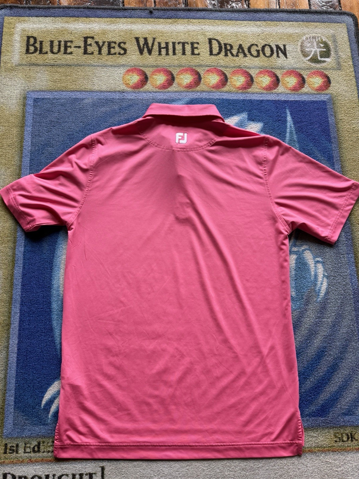 FootJoy Titleist Polo Shirt Mens Medium Pink Golf Performance Preppy Logo