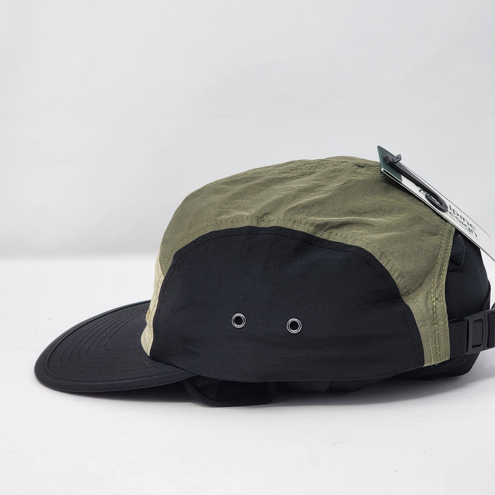 Alpine Design Hat Cap Strap Back Mens One Size 5 Panel Black Olive Khaki Nylon