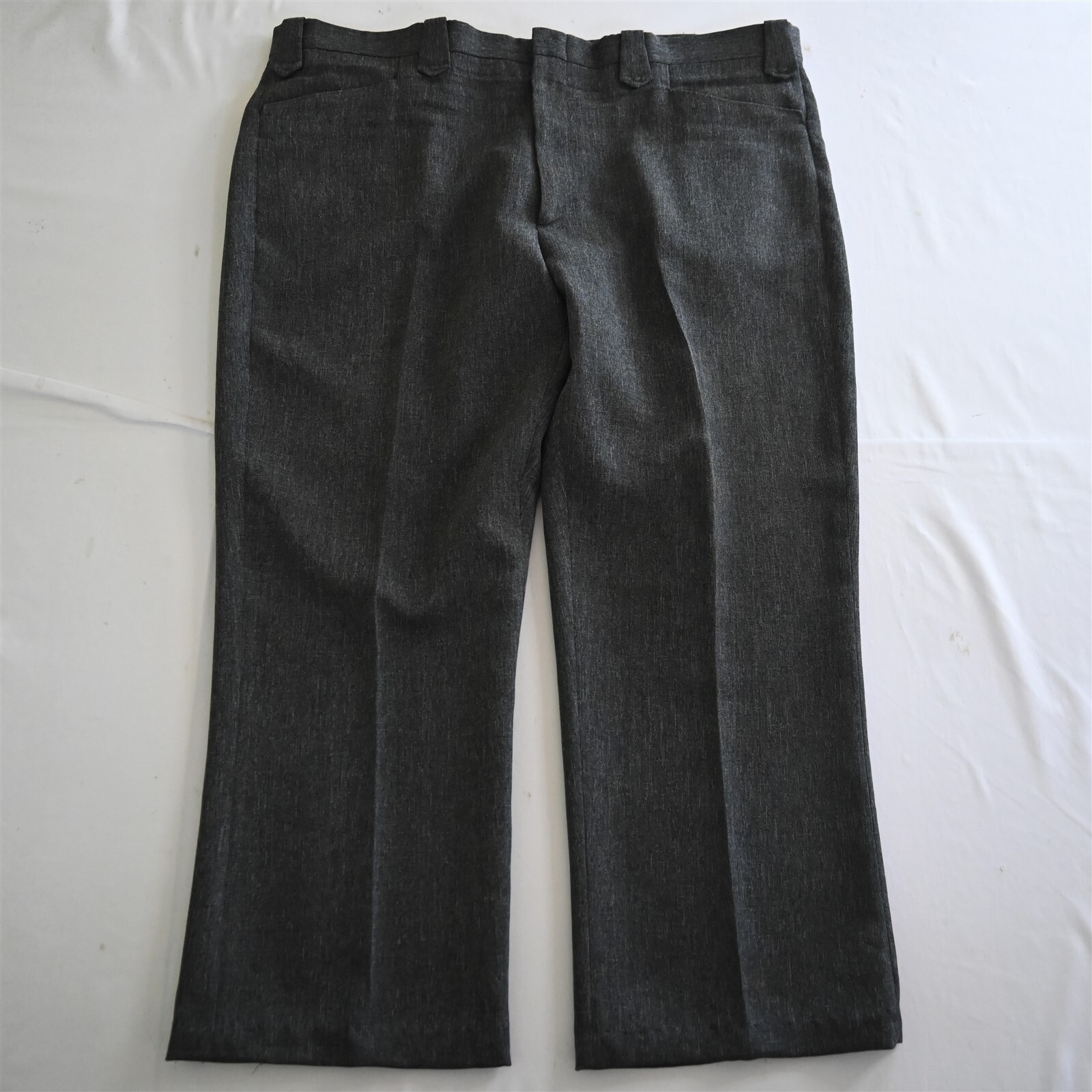 Circle S 44×29 Gray Polyester Bootcut Flat Front Mens Rockabilly Pants