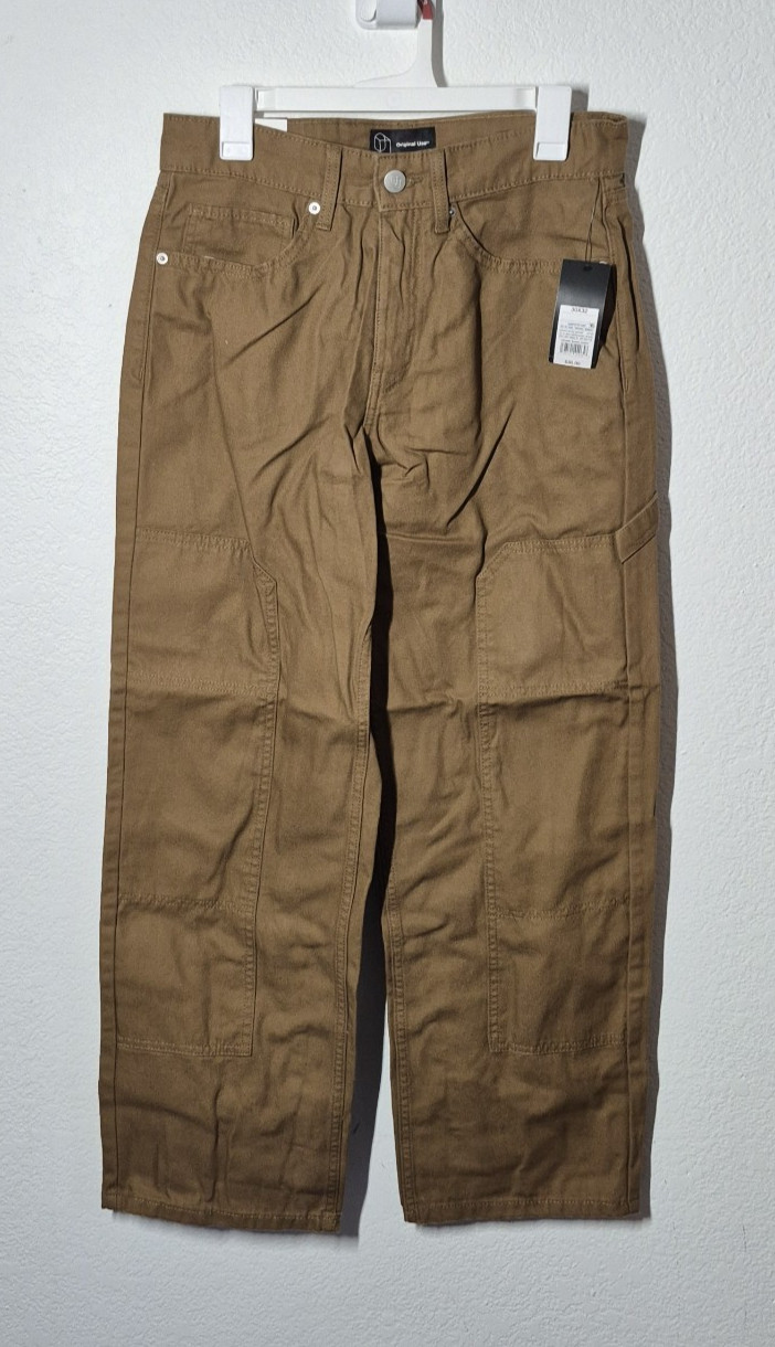 Original Use Pants Mens 30×32 Brown Relaxed Carpenter Reinforced Knee NEW