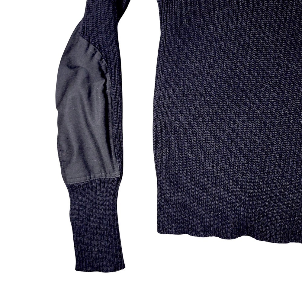 Vtg Blauer Genuine Commando Sweater XXXL 3XL Men Black Military Police Wool USA