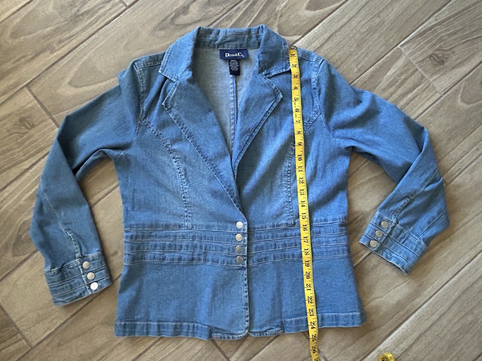 VTG Tailored Denim & Co Blazer Western Jacket Woman’s Small Casual or Dress Up