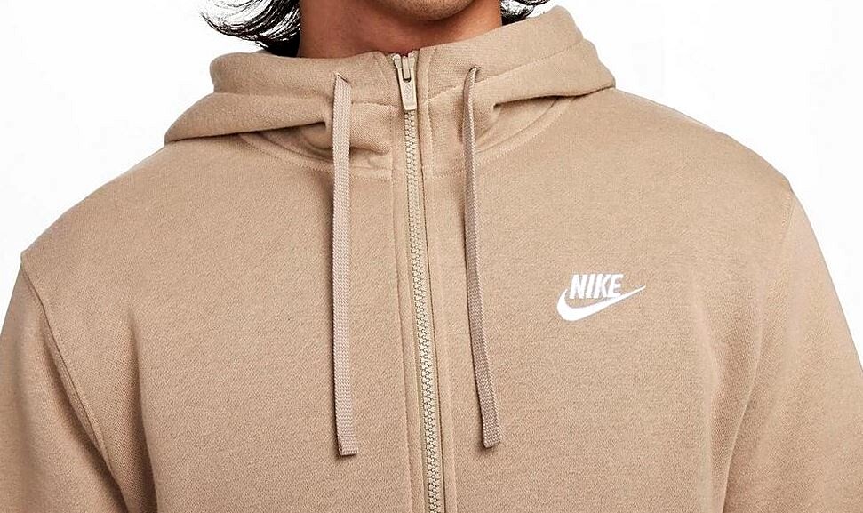 *NEW* Men NIKE CLUB FLEECE FULL-ZIP HOODIE KHAKI (BV2645 247) 👍, Sz SM – 2XL