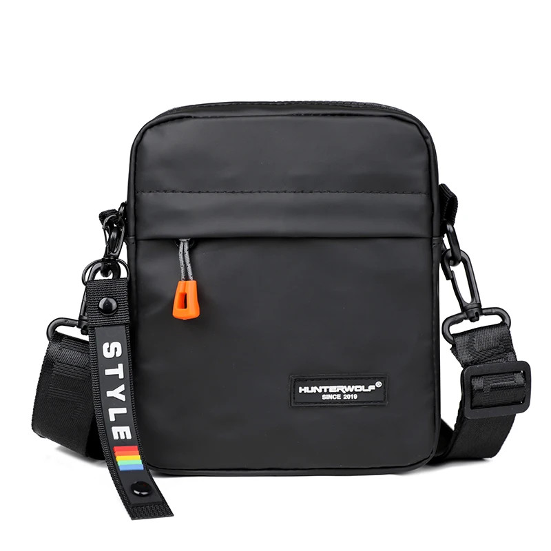 Simple Mini Men Crossbody Bag For Phone Side Bag Casual Waterproof PU Leather