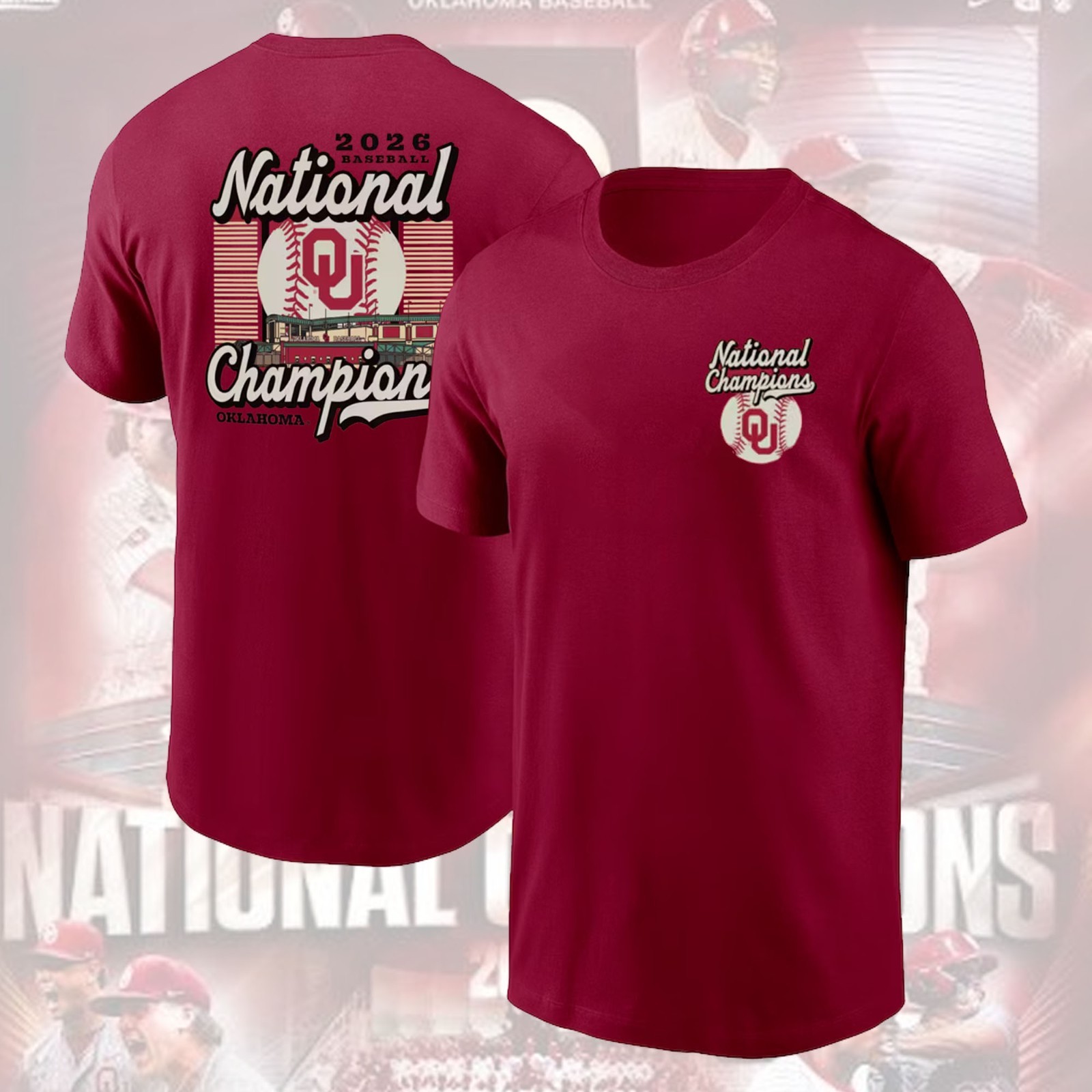 Oklahoma Sooners 2026 NCAA Baseball College World Series Champions 2 Sided Gifts