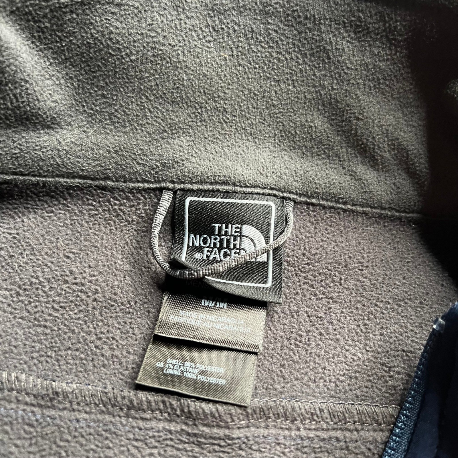 The North Face Mens Apex Bionic Softshell Jacket Navy Blue Size Medium Full Zip