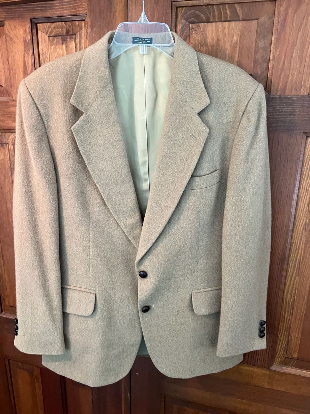 Vintage Tailors Row by Deansgate Camel Two-Button Sport Coat Blazer