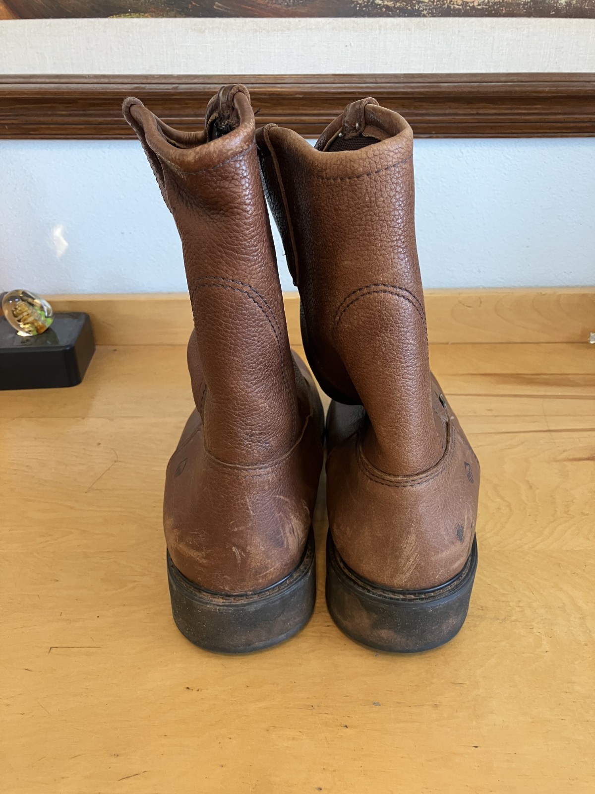 Wolverine Men’s Size 13/46 10 Inch Wellington Brown Leather Work Boots