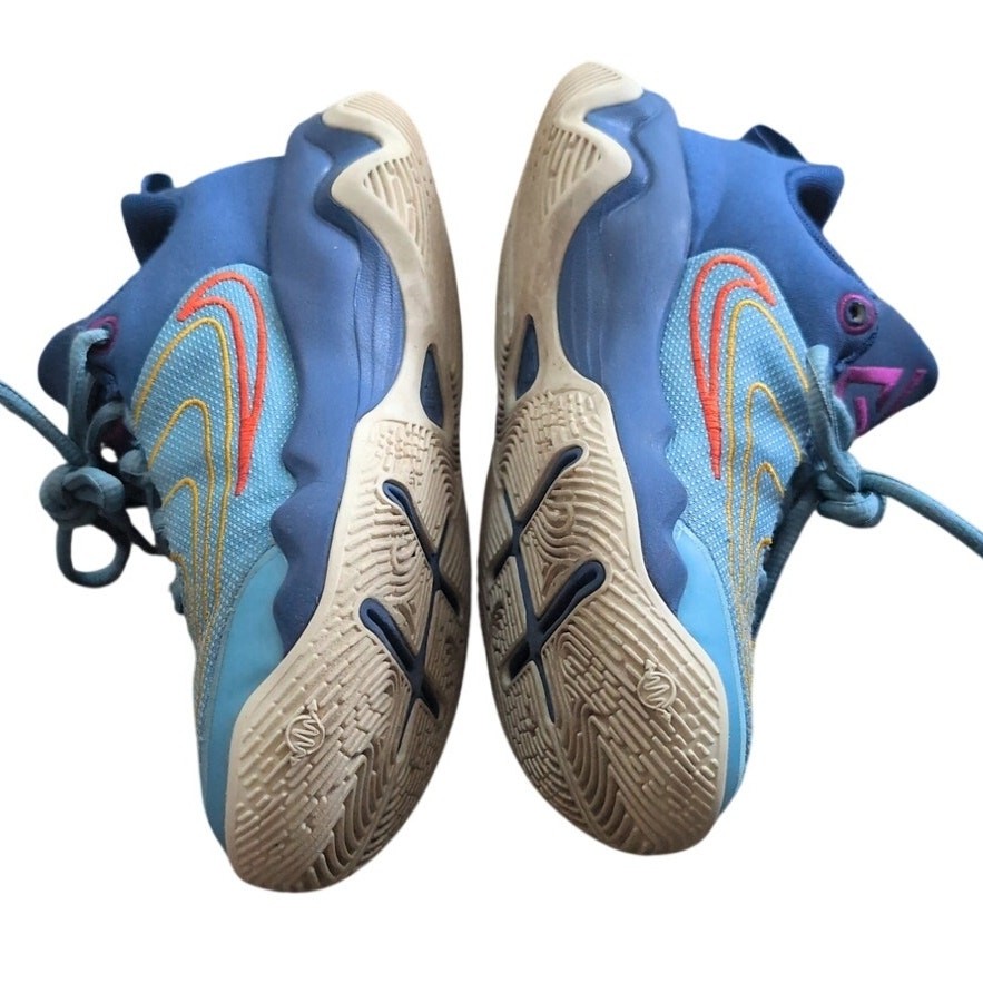 Nike Giannis Immortality GS Basketball Shoes Youth Size 1 Blue Orange DB6081-409