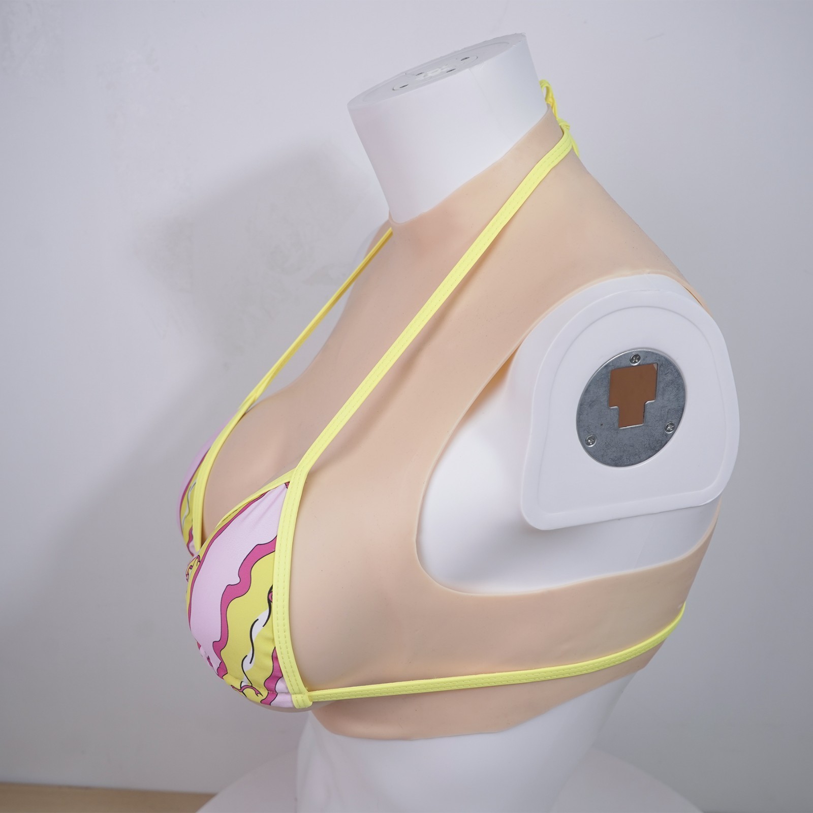 Silicone breasts designed specifically for cross-dressers to enhance bust size.