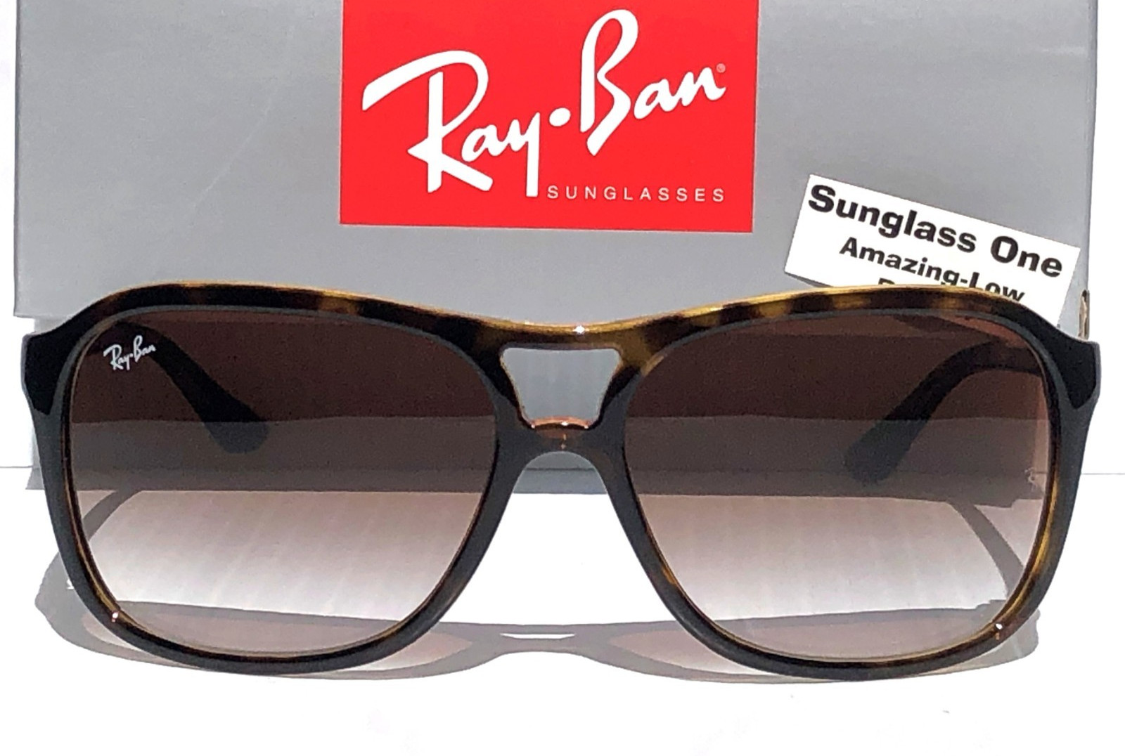 Ray Ban CATS 4000 Light Havana GRADIENT Crystal Brown Sunglass RB 4128 710/51