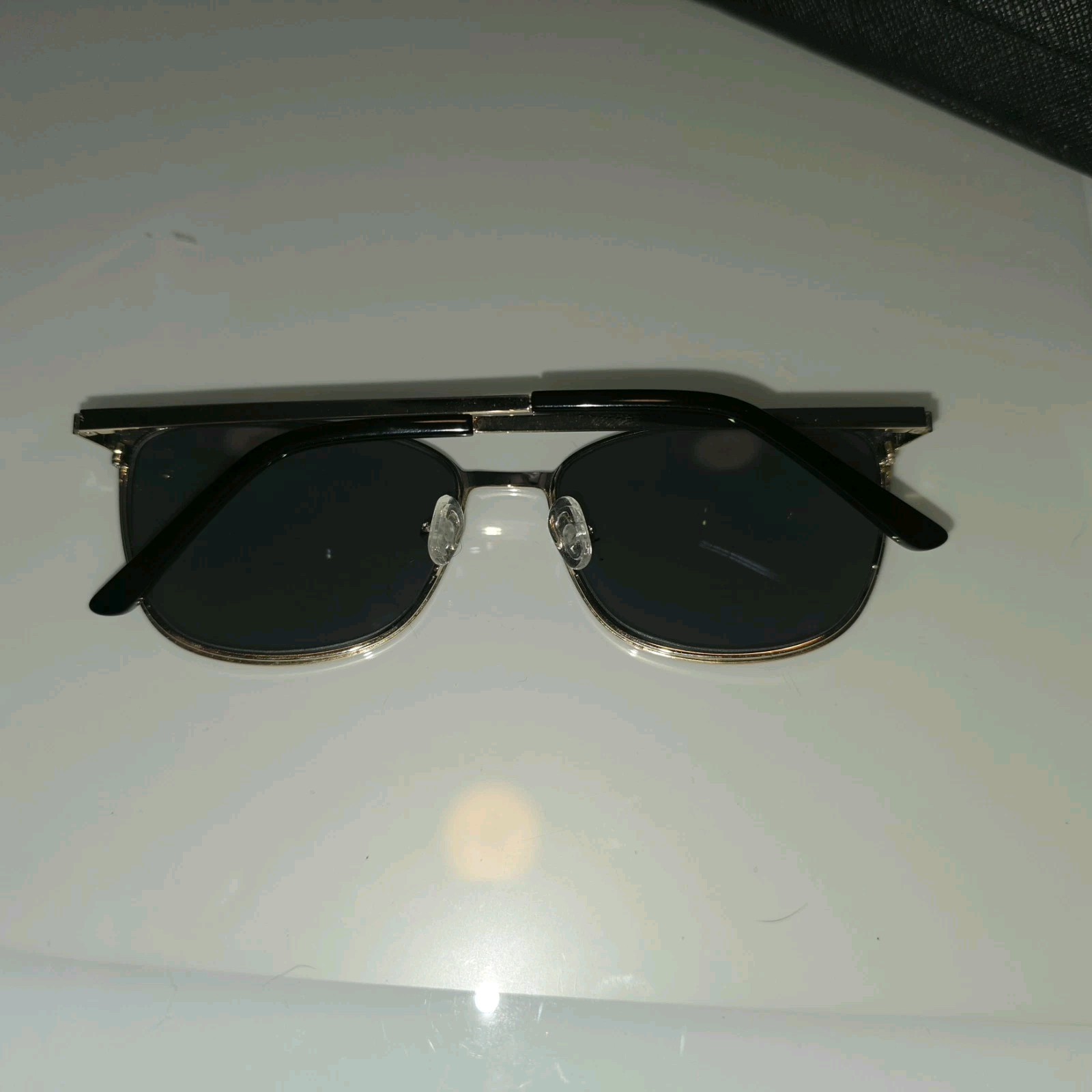 Karen Kane Cloudberry Sunglasses Black Gold Metal Cat Eye 54-16-140