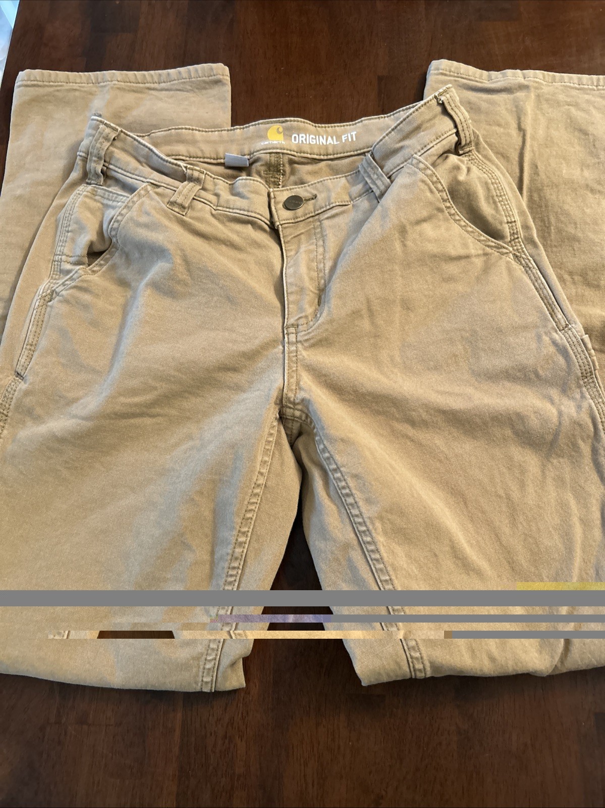 Carhartt Women’s Original Fit Canvas Work Pants Size 4 Regular Brown Utility